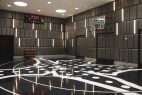 The Hardwood Suite's basketball court