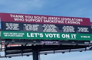 Atlantic City Casino Smoking Billboard Goes Up Amid East Coast Gaming Congress