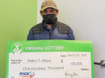 Man Wins Virginia Lottery Pick 4 Game 20 Times During Single Drawing for $100K Prize